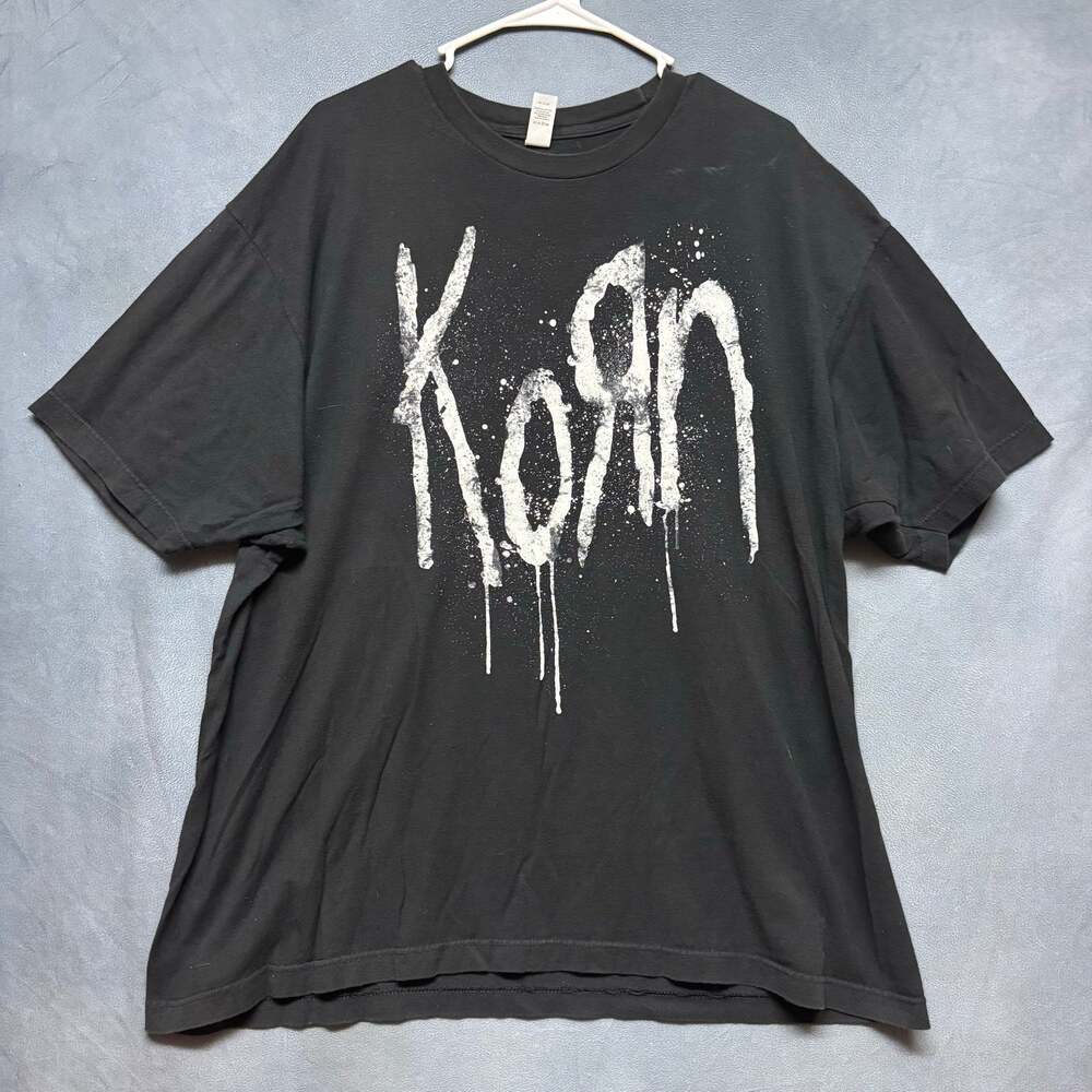 Korn Still A Freak Band T Shirt Mens XXL Black Nu Metal Rock Graphic Band Tee